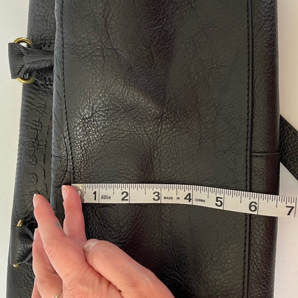 Isabella Fiore Sadie Black Embossed Leather Bag - Picture 10 of 14